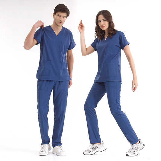 Unisex Medical Scrub Set – Royal Blue