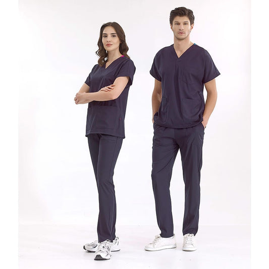 Unisex Medical Scrub Set – Navy Blue